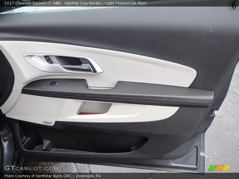 Nightfall Gray Metallic / Light Titanium/Jet Black 2017 Chevrolet Equinox LT AWD