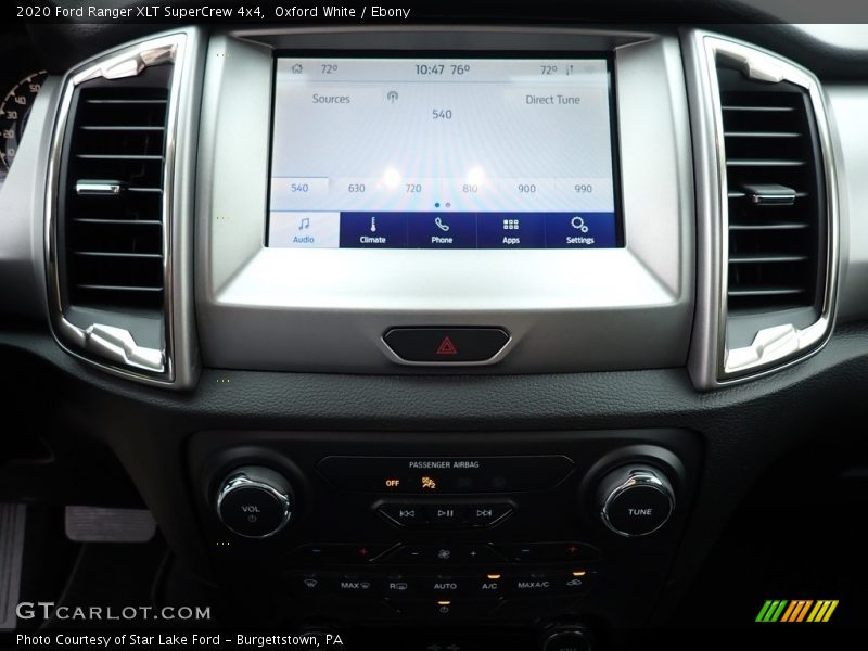 Oxford White / Ebony 2020 Ford Ranger XLT SuperCrew 4x4