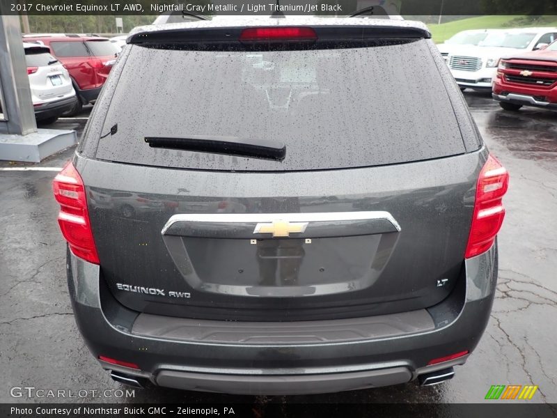 Nightfall Gray Metallic / Light Titanium/Jet Black 2017 Chevrolet Equinox LT AWD