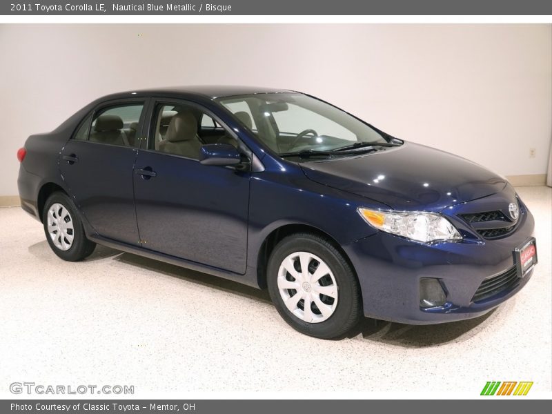 Nautical Blue Metallic / Bisque 2011 Toyota Corolla LE
