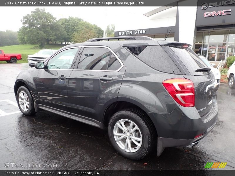Nightfall Gray Metallic / Light Titanium/Jet Black 2017 Chevrolet Equinox LT AWD