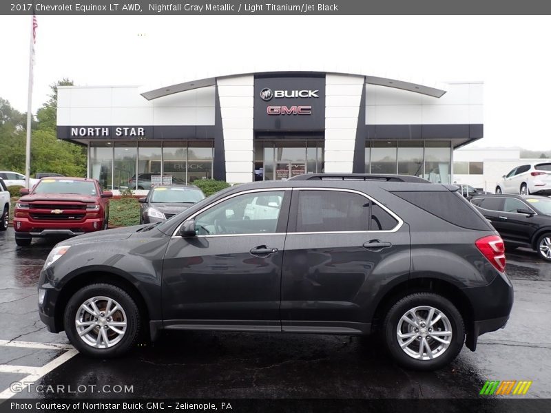 Nightfall Gray Metallic / Light Titanium/Jet Black 2017 Chevrolet Equinox LT AWD
