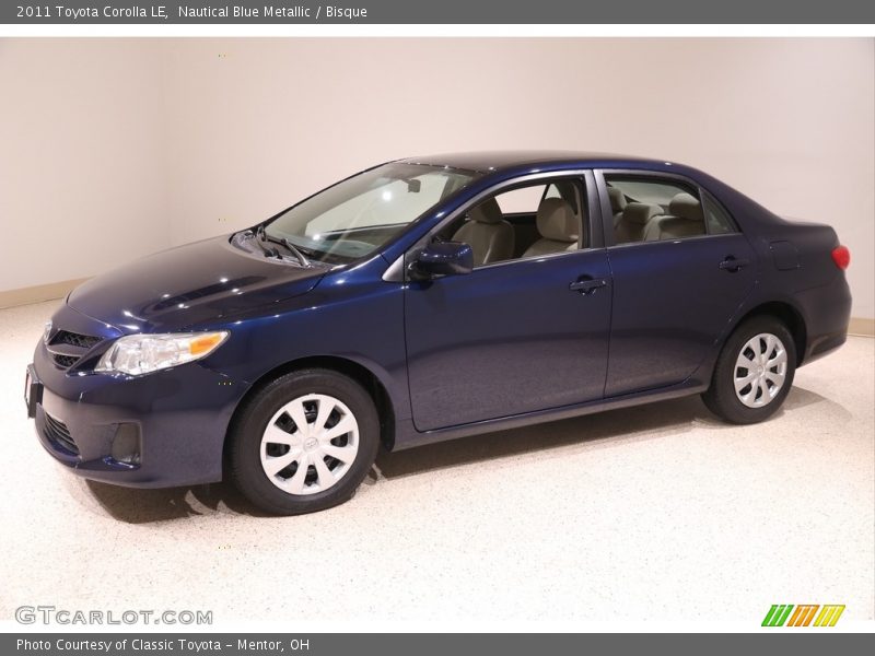 Nautical Blue Metallic / Bisque 2011 Toyota Corolla LE