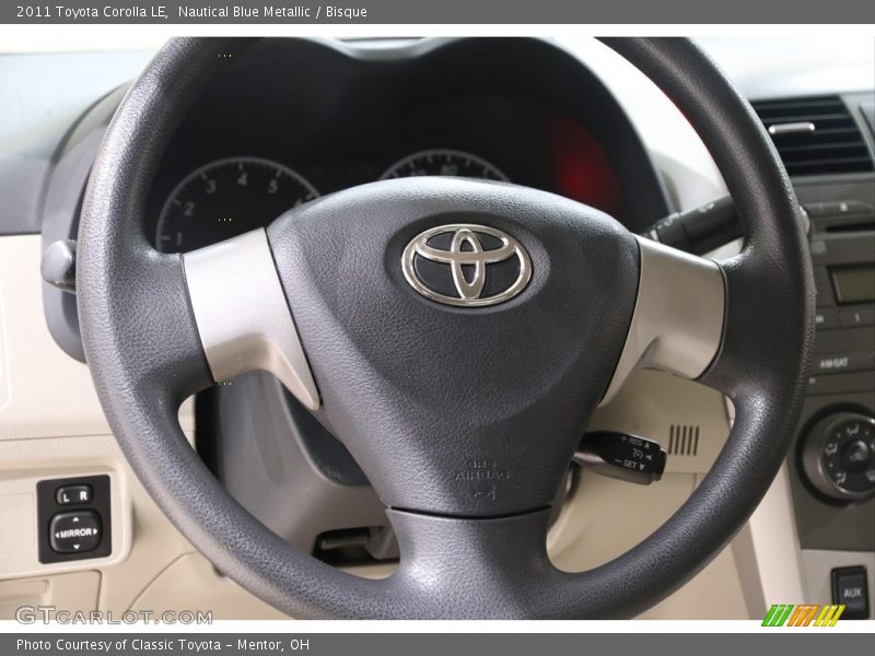 Nautical Blue Metallic / Bisque 2011 Toyota Corolla LE