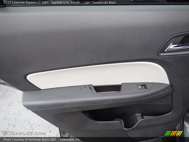 Nightfall Gray Metallic / Light Titanium/Jet Black 2017 Chevrolet Equinox LT AWD