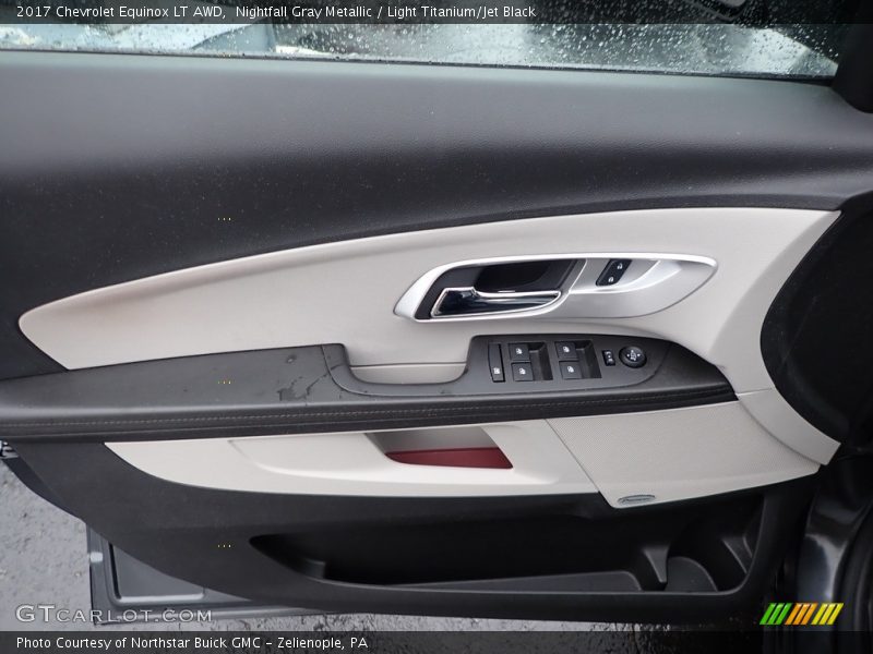 Nightfall Gray Metallic / Light Titanium/Jet Black 2017 Chevrolet Equinox LT AWD
