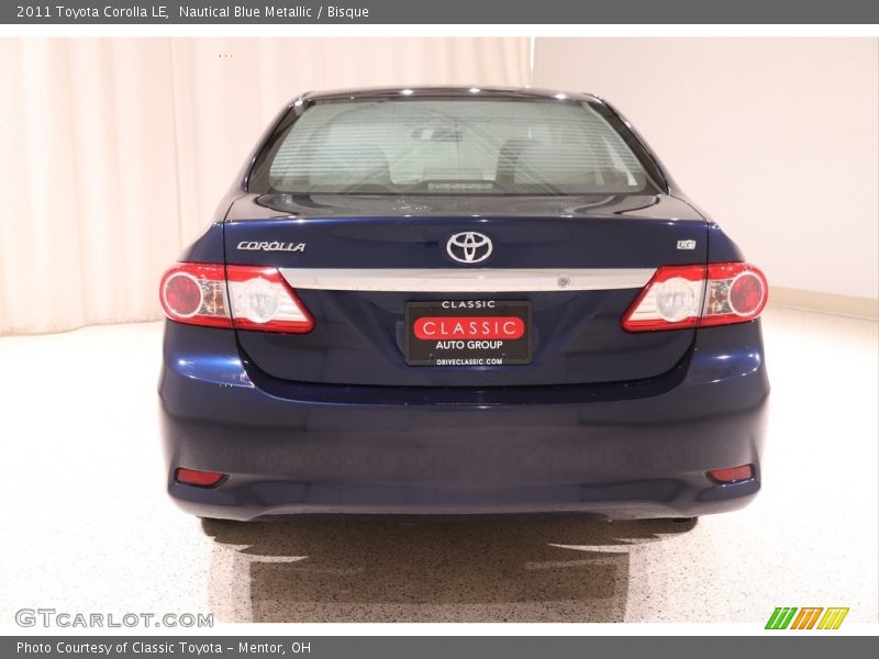 Nautical Blue Metallic / Bisque 2011 Toyota Corolla LE