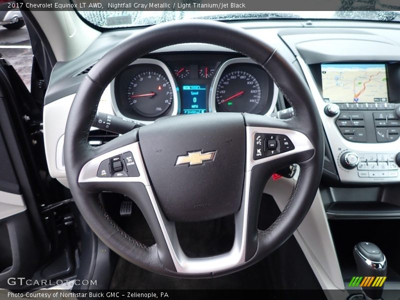 Nightfall Gray Metallic / Light Titanium/Jet Black 2017 Chevrolet Equinox LT AWD