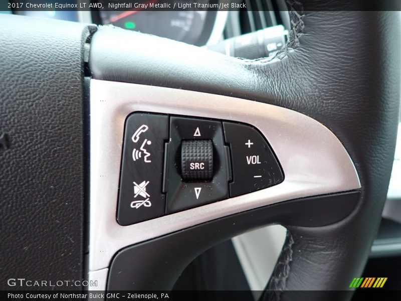 Nightfall Gray Metallic / Light Titanium/Jet Black 2017 Chevrolet Equinox LT AWD