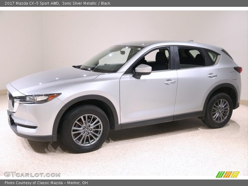 Sonic Silver Metallic / Black 2017 Mazda CX-5 Sport AWD