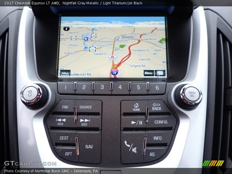 Nightfall Gray Metallic / Light Titanium/Jet Black 2017 Chevrolet Equinox LT AWD