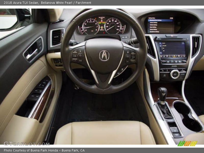 Bellanova White Pearl / Parchment 2018 Acura TLX Sedan