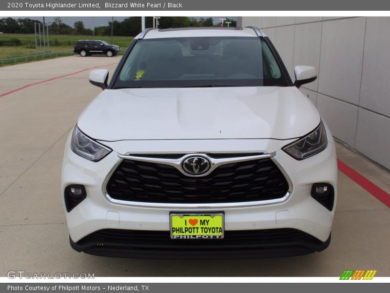 Blizzard White Pearl / Black 2020 Toyota Highlander Limited