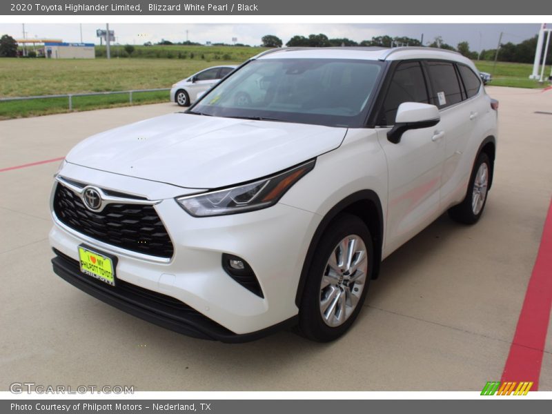 Blizzard White Pearl / Black 2020 Toyota Highlander Limited
