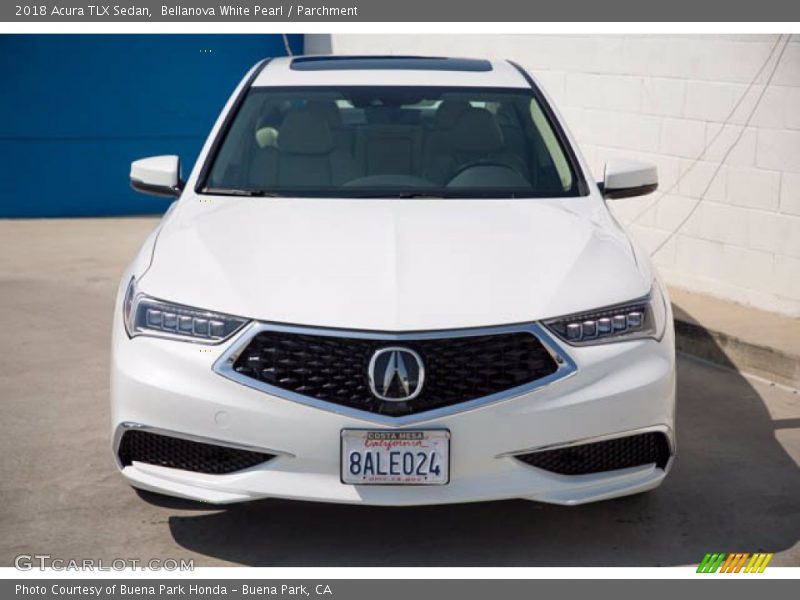 Bellanova White Pearl / Parchment 2018 Acura TLX Sedan