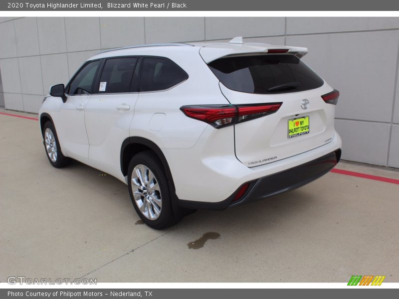 Blizzard White Pearl / Black 2020 Toyota Highlander Limited