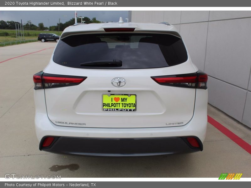 Blizzard White Pearl / Black 2020 Toyota Highlander Limited