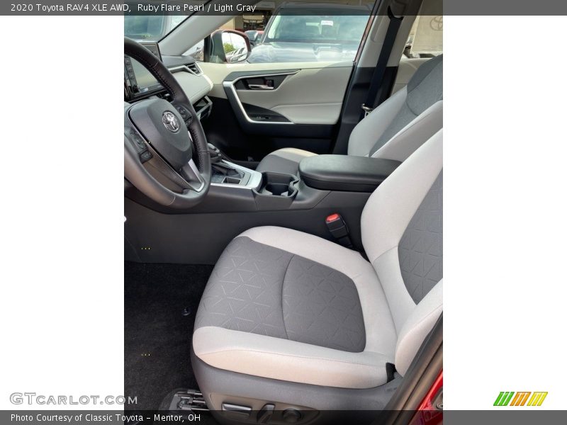 Ruby Flare Pearl / Light Gray 2020 Toyota RAV4 XLE AWD
