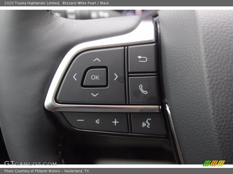 Blizzard White Pearl / Black 2020 Toyota Highlander Limited