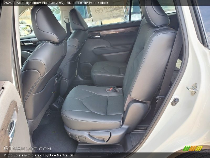 Blizzard White Pearl / Black 2020 Toyota Highlander Platinum AWD