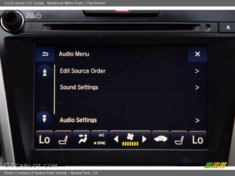 Bellanova White Pearl / Parchment 2018 Acura TLX Sedan