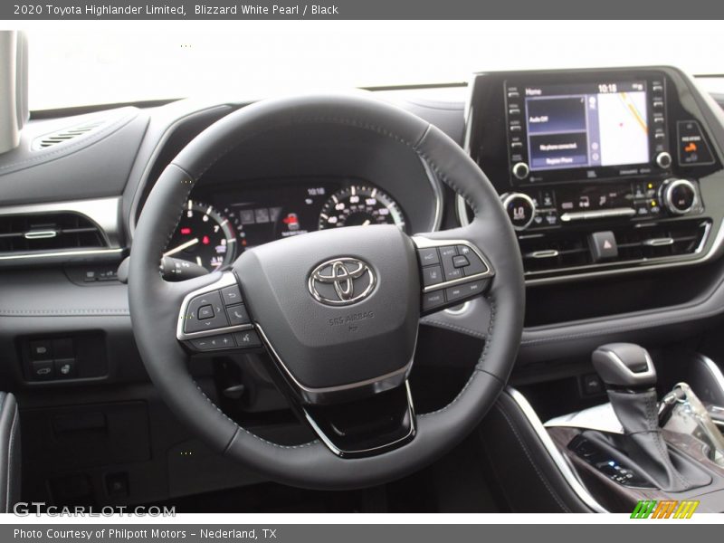 Blizzard White Pearl / Black 2020 Toyota Highlander Limited