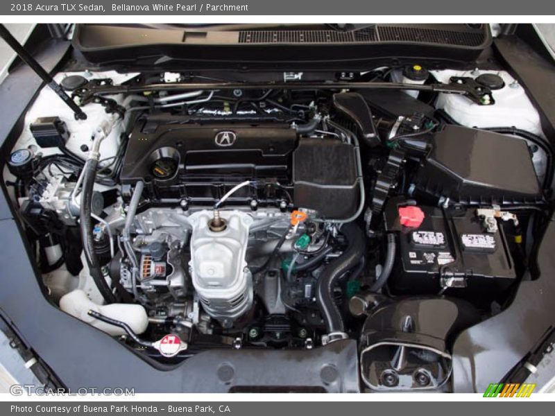 Bellanova White Pearl / Parchment 2018 Acura TLX Sedan