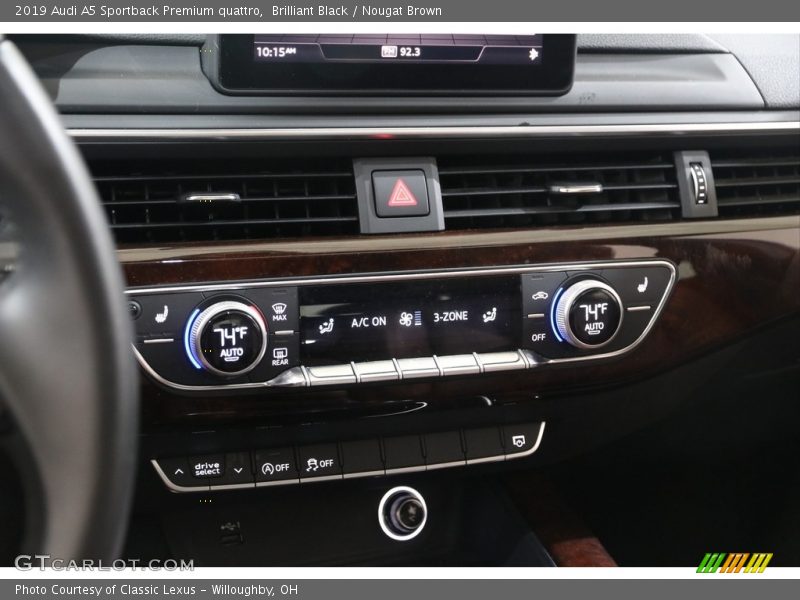 Controls of 2019 A5 Sportback Premium quattro