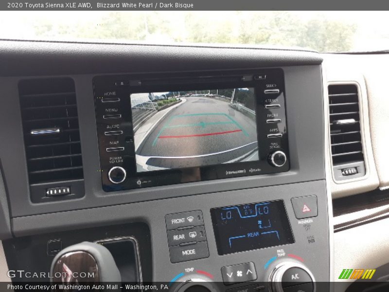 Blizzard White Pearl / Dark Bisque 2020 Toyota Sienna XLE AWD