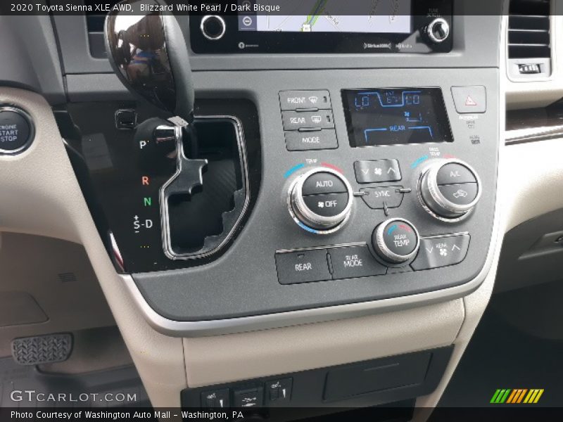 Controls of 2020 Sienna XLE AWD