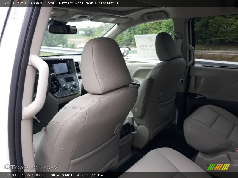 Blizzard White Pearl / Dark Bisque 2020 Toyota Sienna XLE AWD