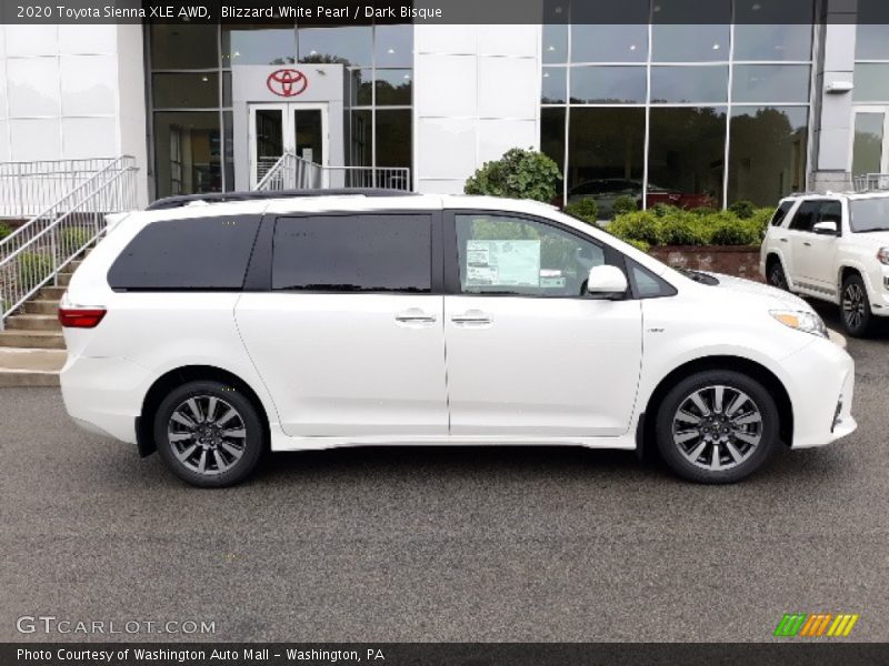  2020 Sienna XLE AWD Blizzard White Pearl