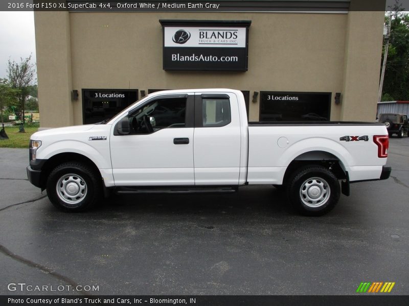 Oxford White / Medium Earth Gray 2016 Ford F150 XL SuperCab 4x4