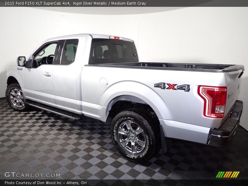 Ingot Silver Metallic / Medium Earth Gray 2015 Ford F150 XLT SuperCab 4x4