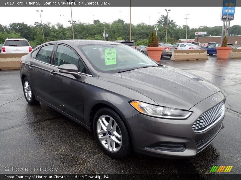 Sterling Gray Metallic / Charcoal Black 2013 Ford Fusion SE