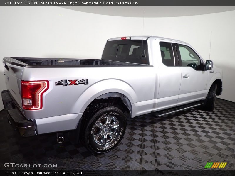 Ingot Silver Metallic / Medium Earth Gray 2015 Ford F150 XLT SuperCab 4x4