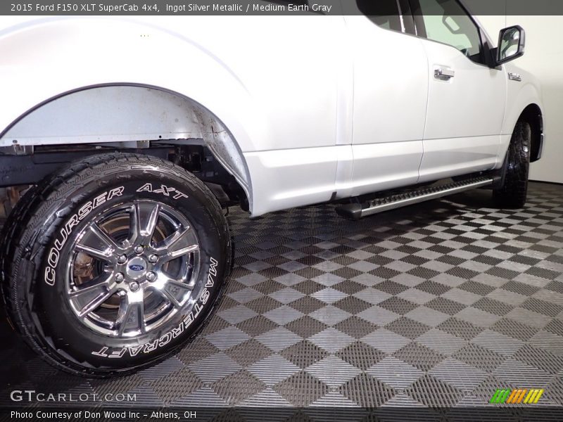 Ingot Silver Metallic / Medium Earth Gray 2015 Ford F150 XLT SuperCab 4x4