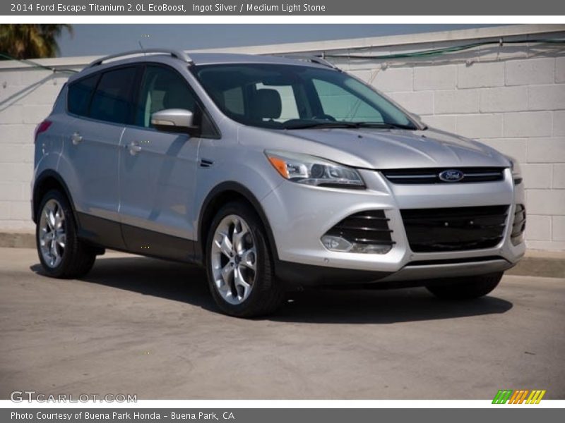 Ingot Silver / Medium Light Stone 2014 Ford Escape Titanium 2.0L EcoBoost