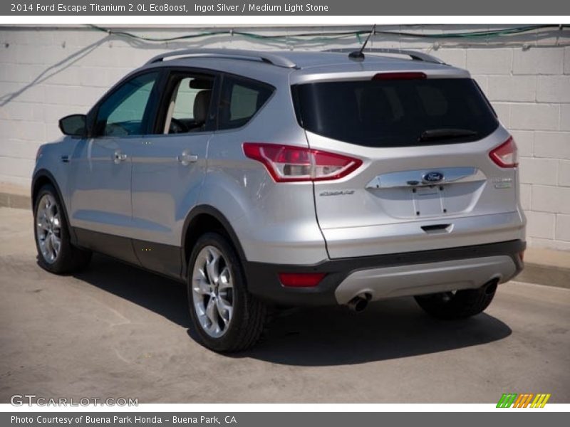 Ingot Silver / Medium Light Stone 2014 Ford Escape Titanium 2.0L EcoBoost
