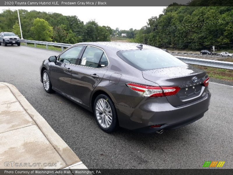 Predawn Gray Mica / Black 2020 Toyota Camry Hybrid XLE