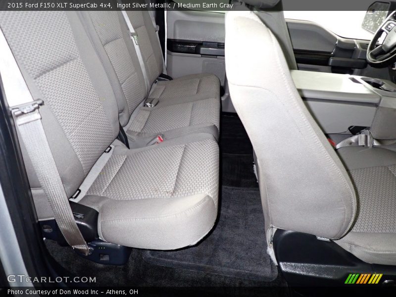 Ingot Silver Metallic / Medium Earth Gray 2015 Ford F150 XLT SuperCab 4x4