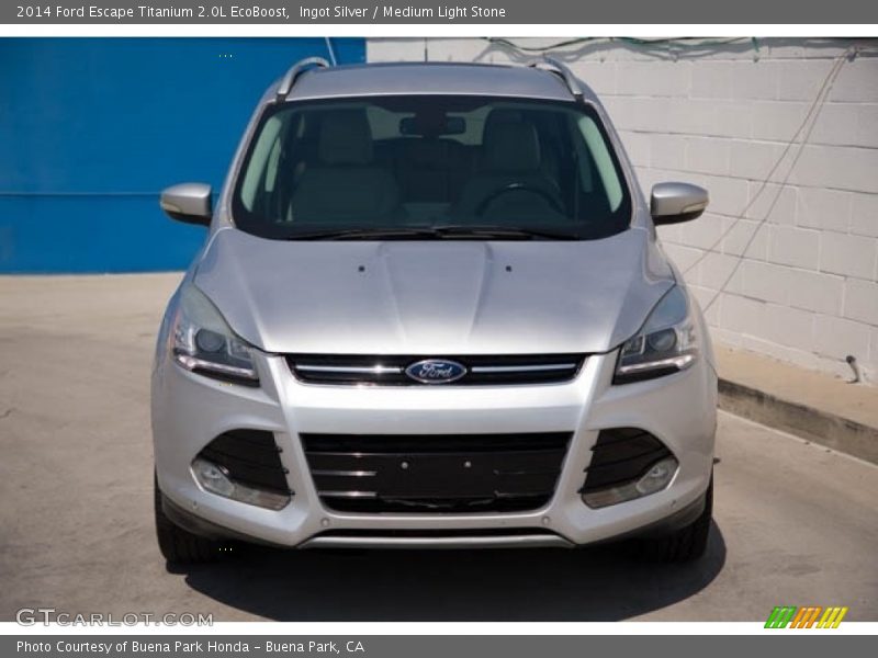 Ingot Silver / Medium Light Stone 2014 Ford Escape Titanium 2.0L EcoBoost