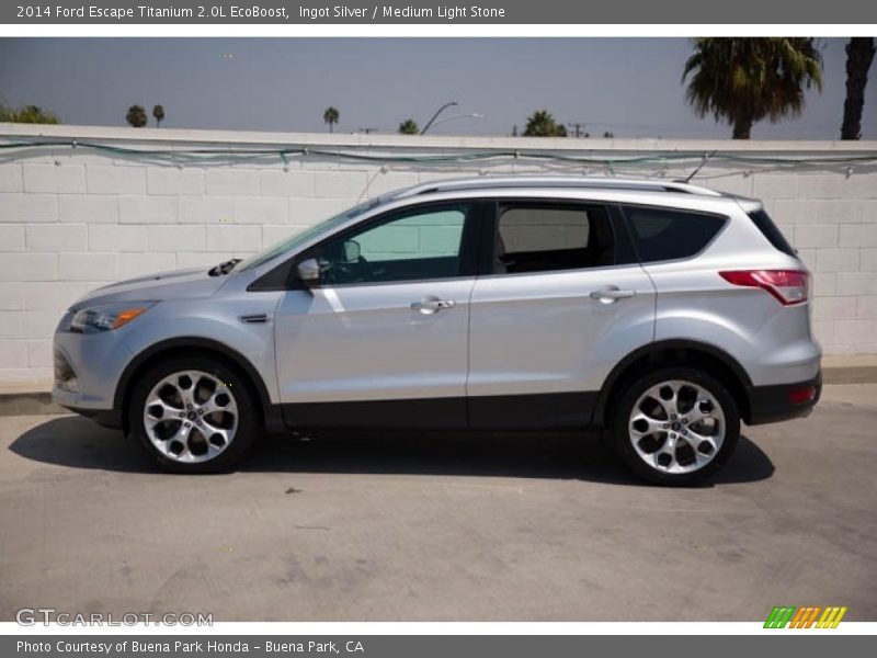 Ingot Silver / Medium Light Stone 2014 Ford Escape Titanium 2.0L EcoBoost