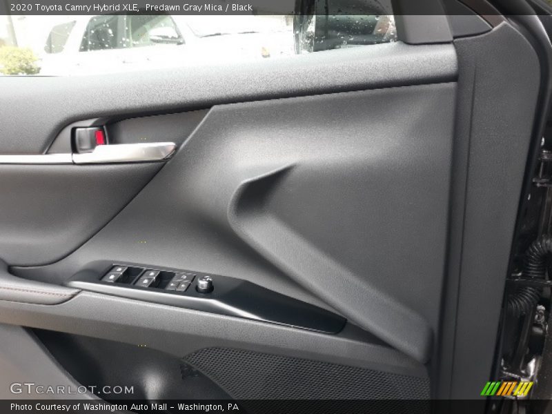 Predawn Gray Mica / Black 2020 Toyota Camry Hybrid XLE