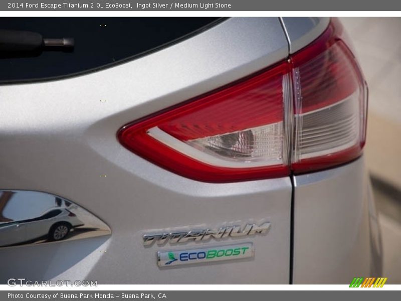 Ingot Silver / Medium Light Stone 2014 Ford Escape Titanium 2.0L EcoBoost