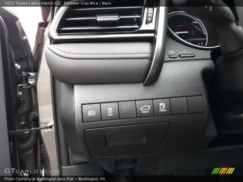 Predawn Gray Mica / Black 2020 Toyota Camry Hybrid XLE