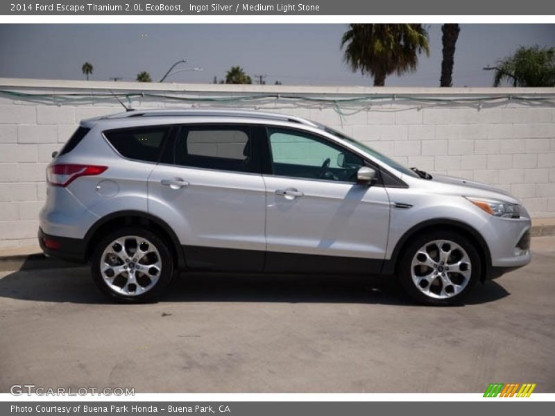 Ingot Silver / Medium Light Stone 2014 Ford Escape Titanium 2.0L EcoBoost