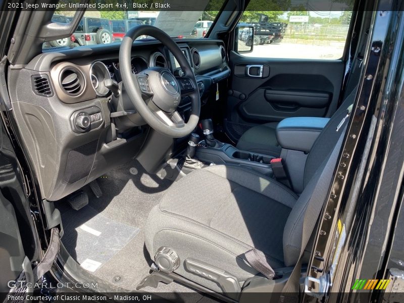 Black / Black 2021 Jeep Wrangler Unlimited Sport 4x4