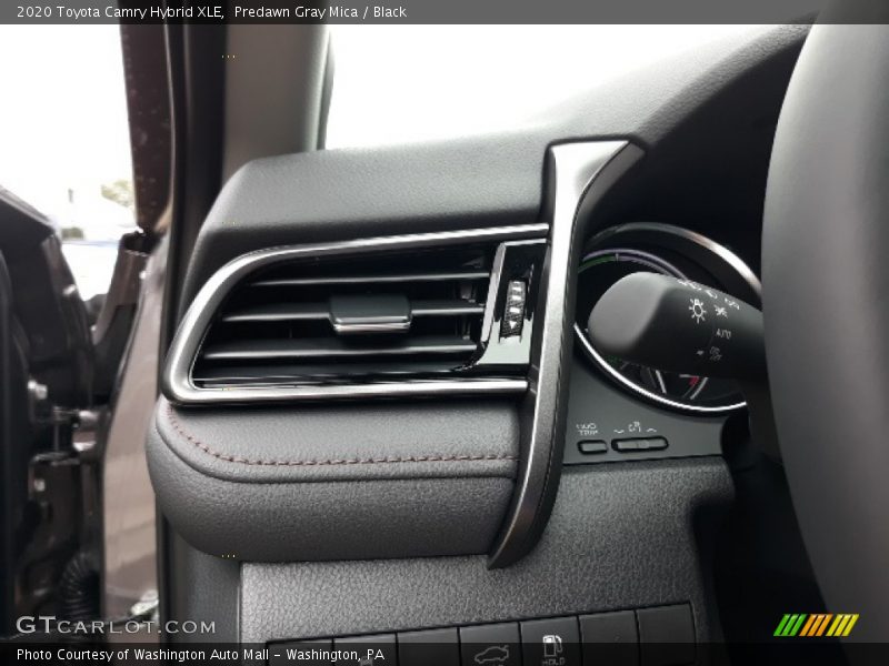 Predawn Gray Mica / Black 2020 Toyota Camry Hybrid XLE