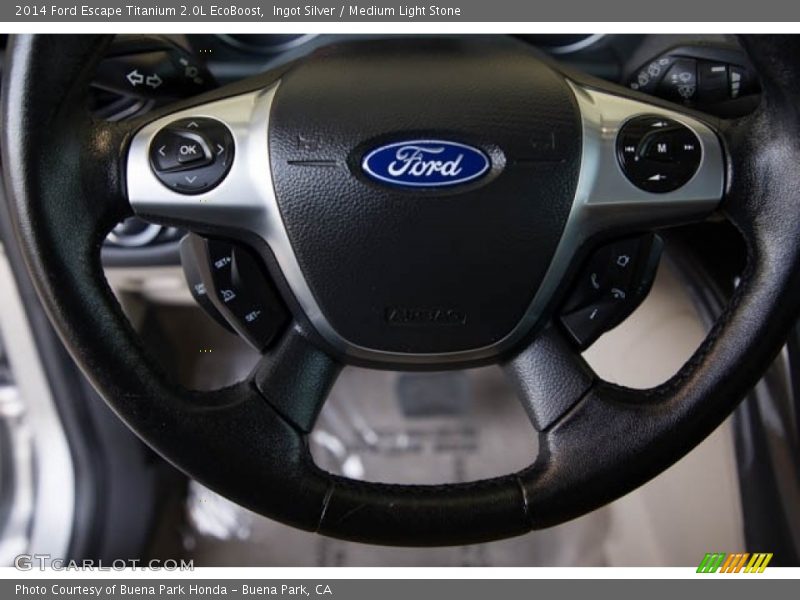 Ingot Silver / Medium Light Stone 2014 Ford Escape Titanium 2.0L EcoBoost